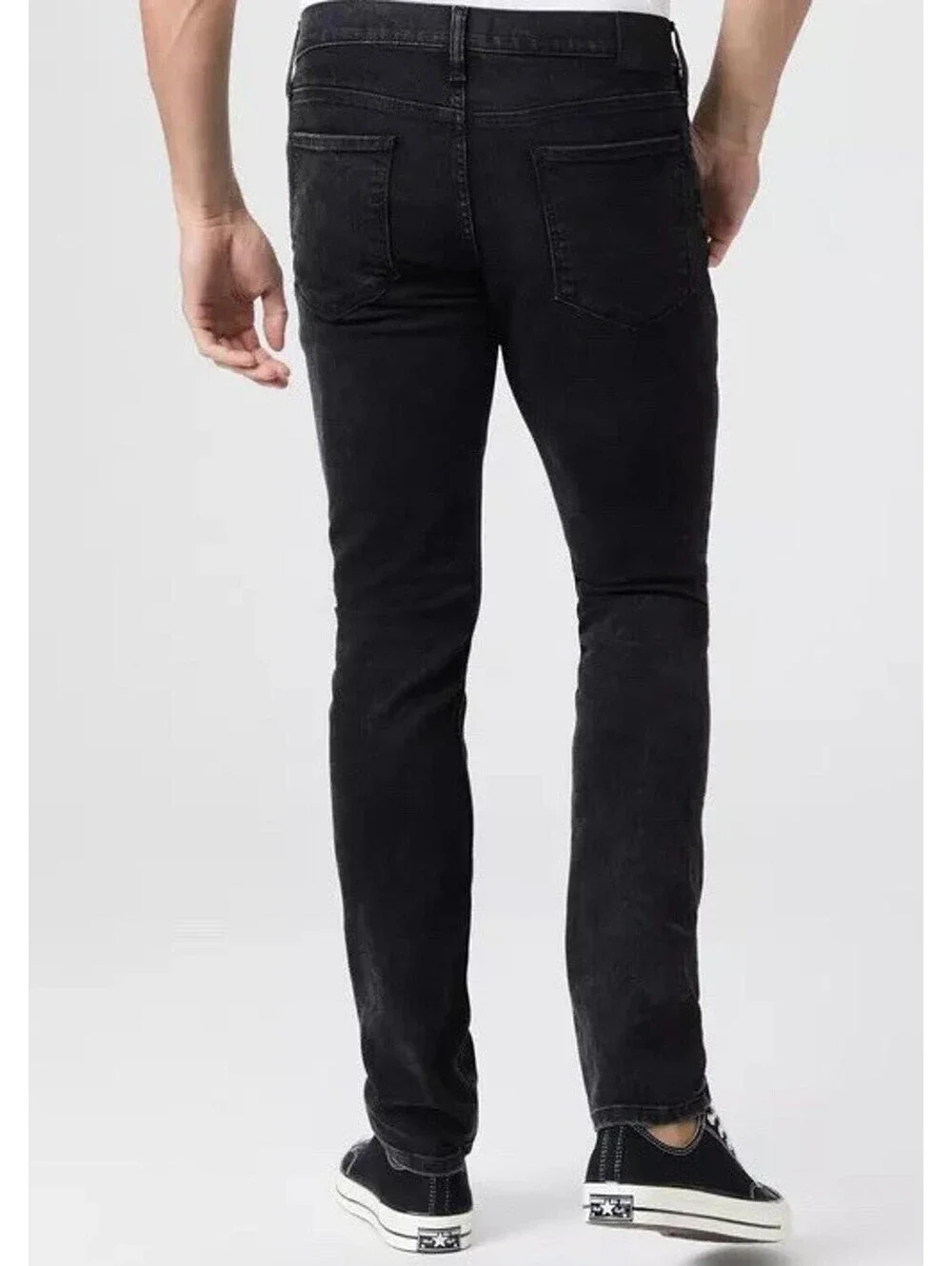 PAIGE Lennox Slim Fit Black Stretch Jeans Men’s 30 Transcend